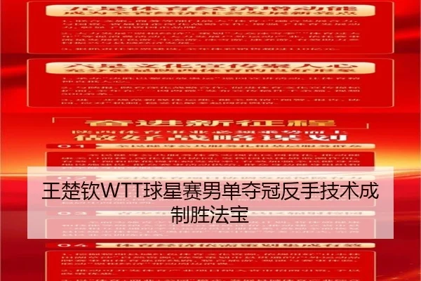 王楚钦WTT球星赛男单夺冠反手技术成制胜法宝